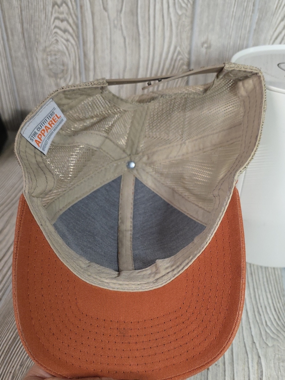Stihl Outfitters Burnt Orange Mesh Trucker Logo Hat Unisex Adult Adjustable Cap - Picture 6 of 8